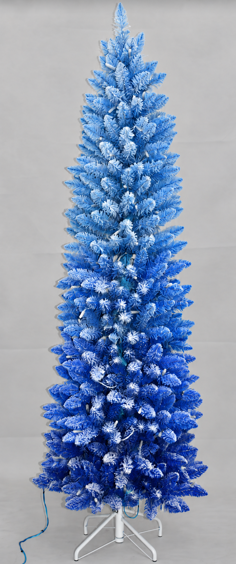 Winter Blue 7 ft Flocked Pre-Lit Christmas Tree