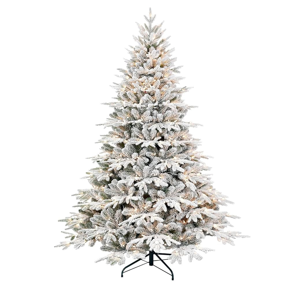4 ft Pre-Lit Flocked Christmas Tree Christmas tree
