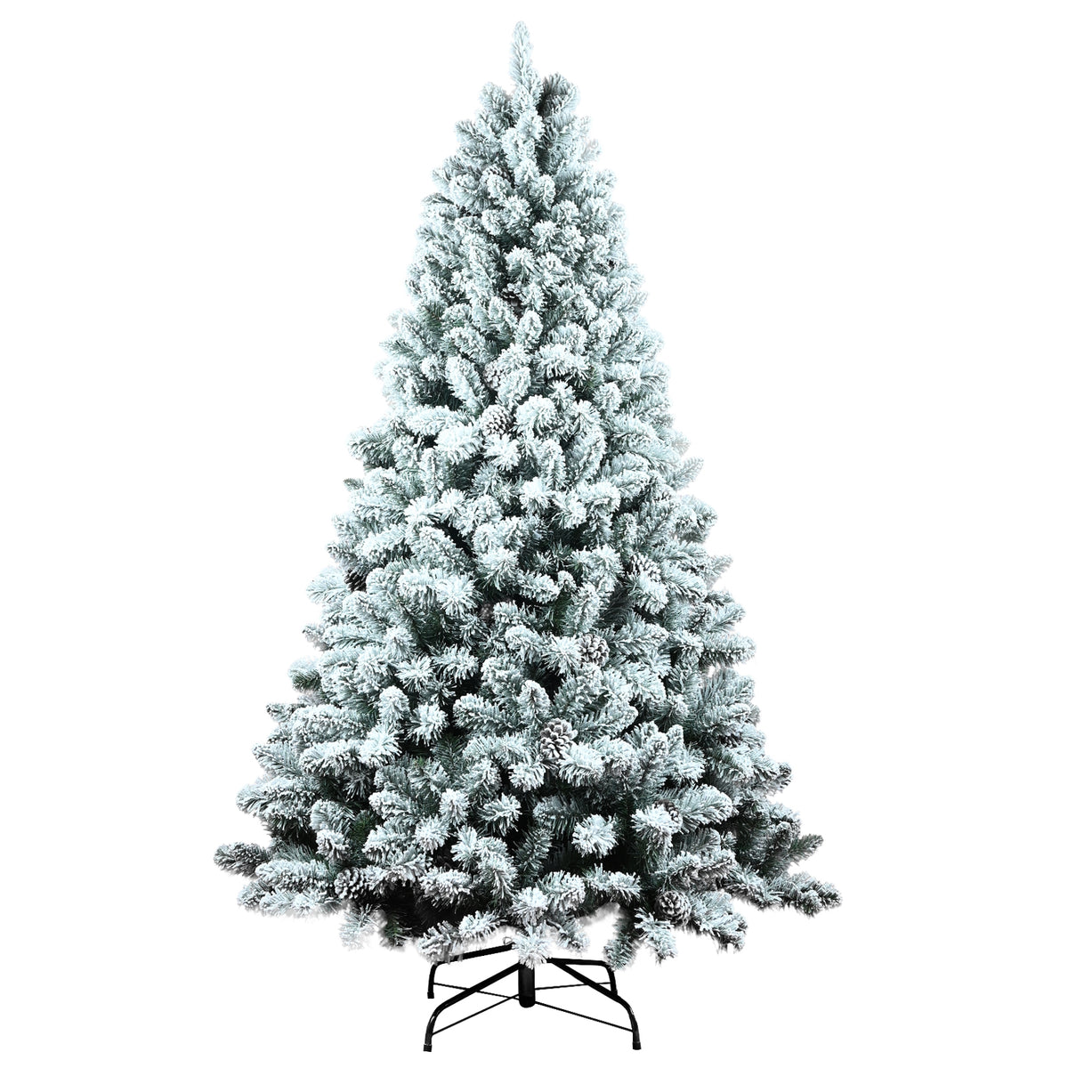 4 ft Unlit Flocked Pinecone Christmas Tree Christmas tree