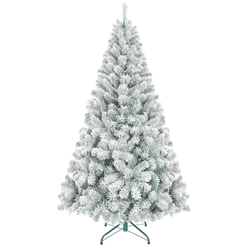 4 ft Unlit Round-Tip Flocked Christmas Tree Christmas tree