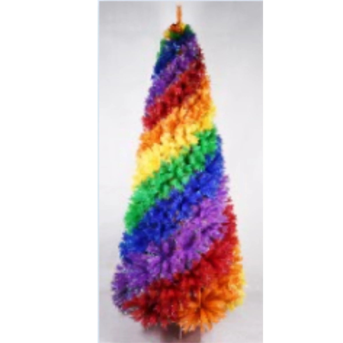 5 ft Unlit Rainbow Spiral Christmas Tree Christmas tree