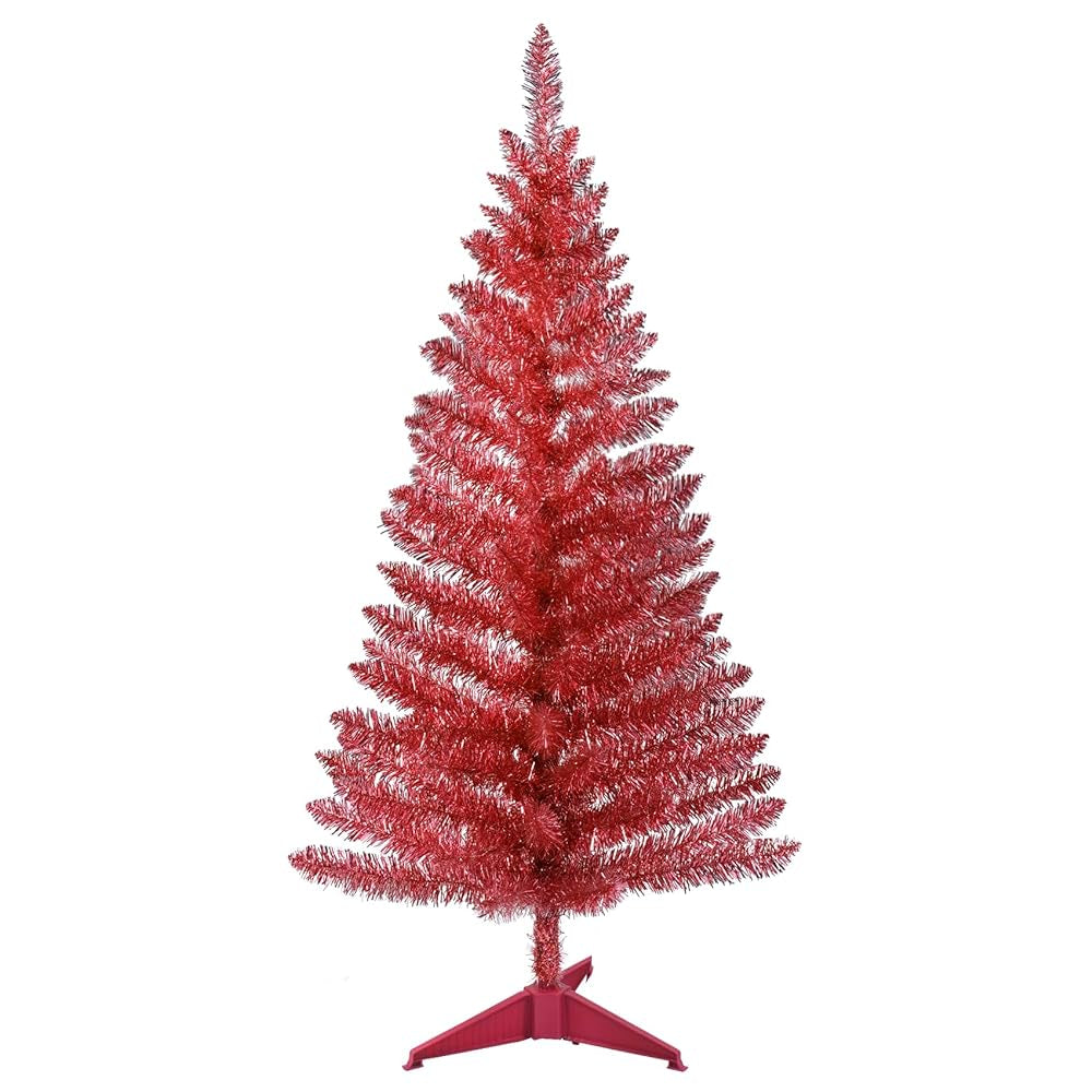4 ft Pre-Lit Red Christmas Tree Christmas tree